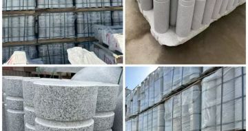 北海 芝麻白花岗岩挡车柱、隔离柱多少钱