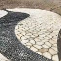 北海 黄金麻冰裂缝室外铺装效果完美展示