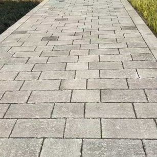 北海仿古石铺装效果