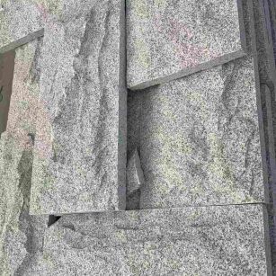 北海 芝麻白自然面花岗岩成品板