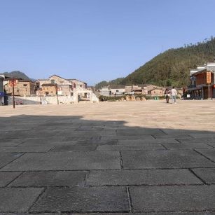 北海仿古石铺装效果