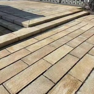 北海仿古石铺装效果