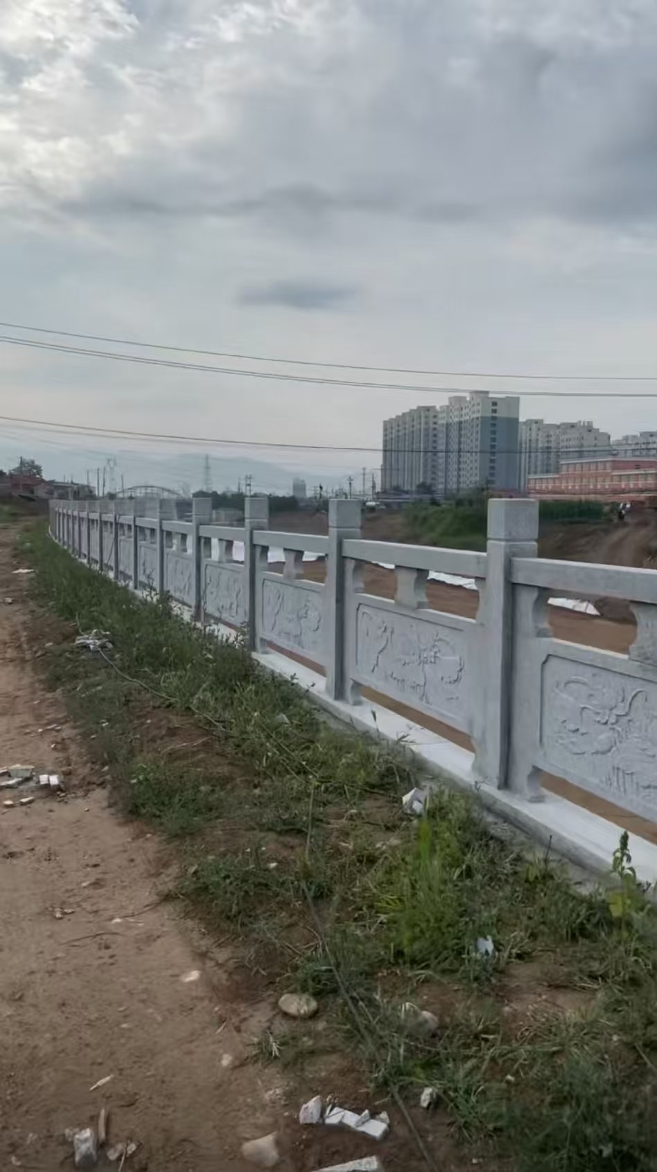 北海 石材河道栏杆