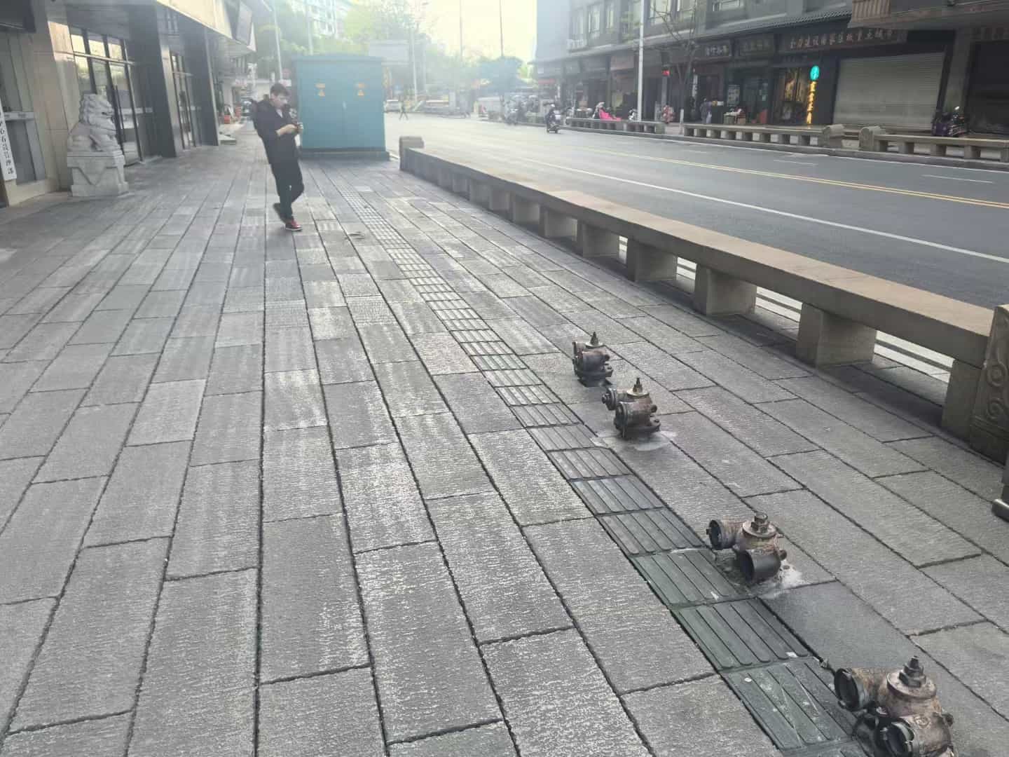 北海仿古石铺装效果
