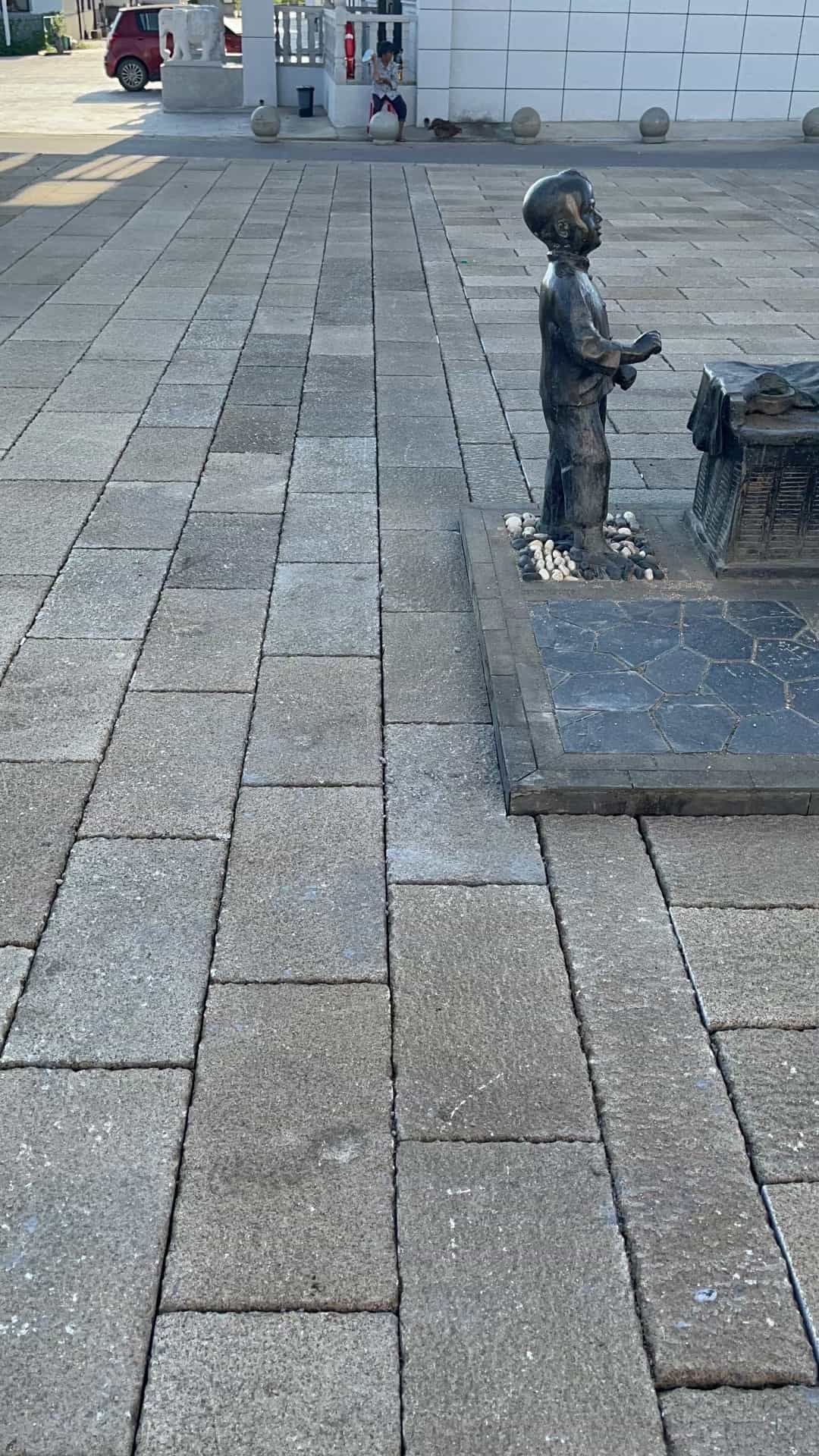 北海仿古石铺装效果