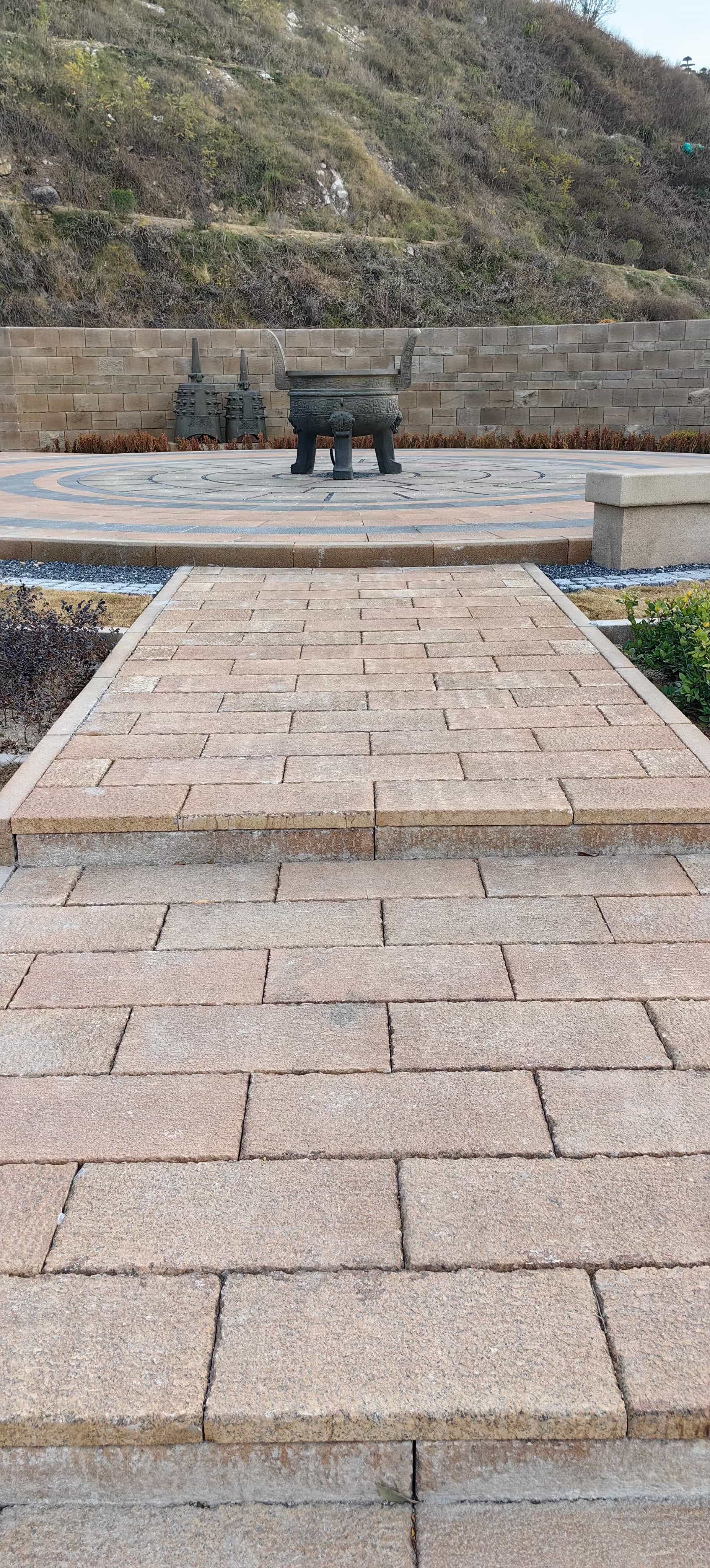 北海仿古石铺装效果