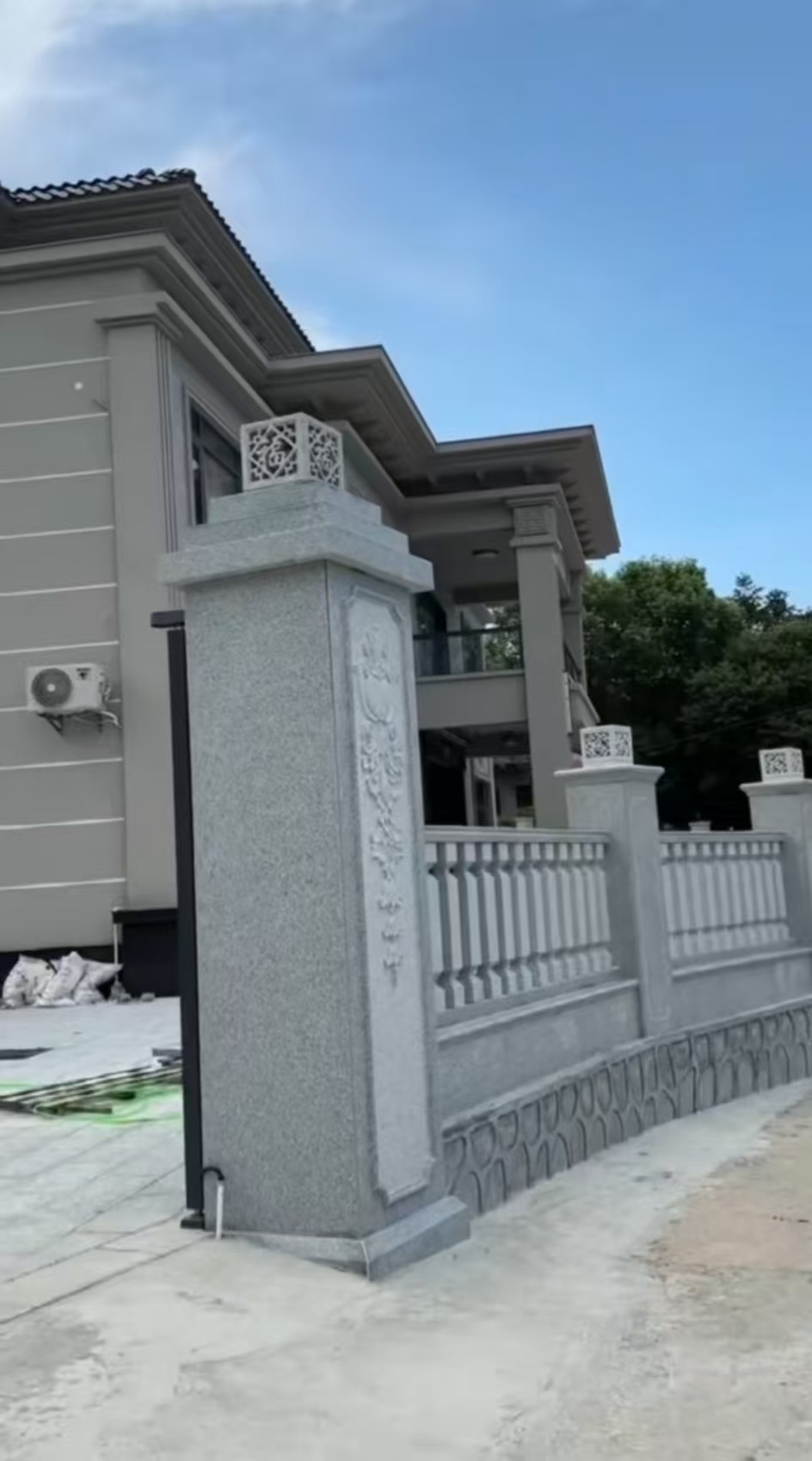 北海 芝麻白别墅围墙栏杆，私人订制