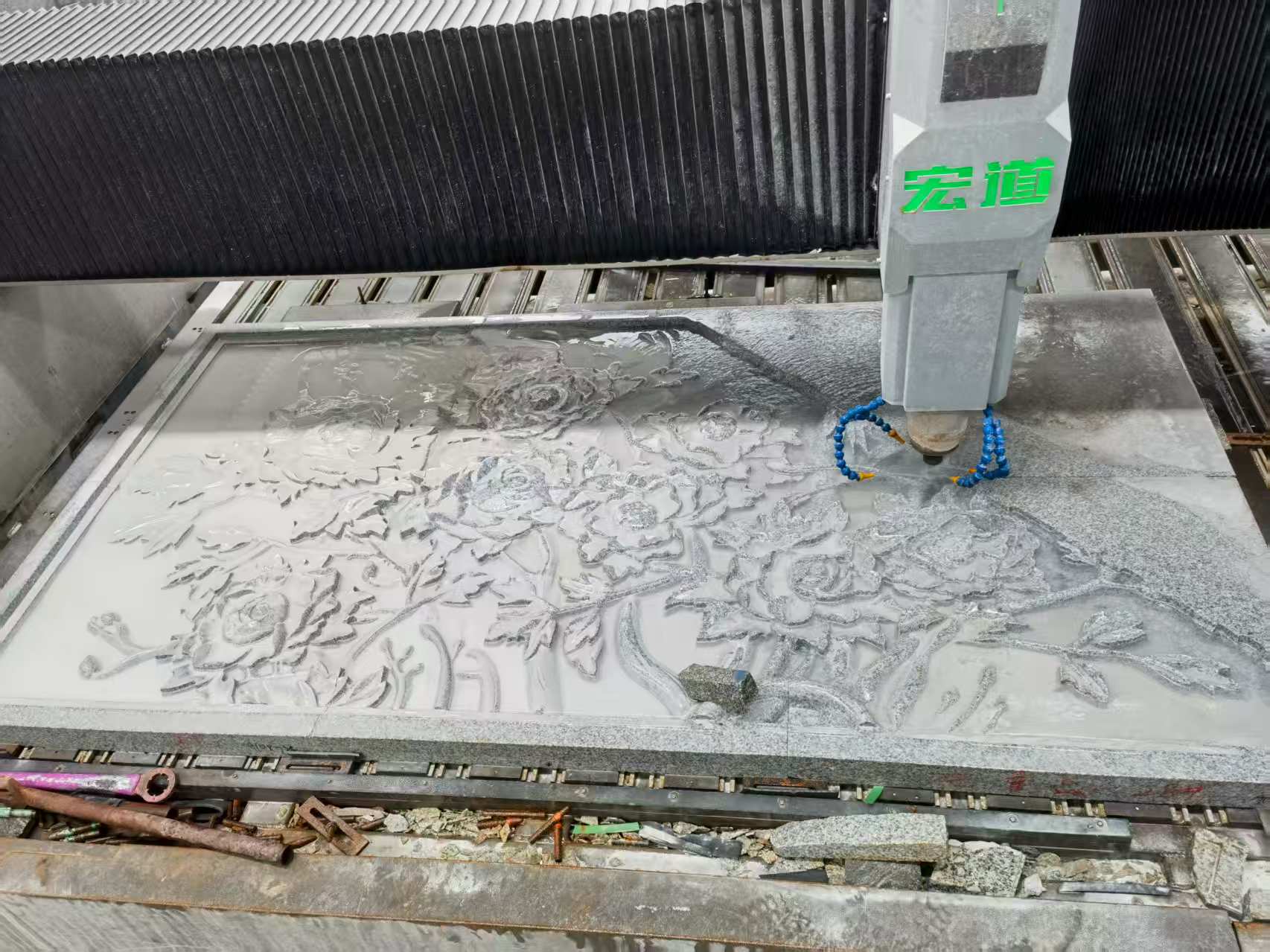 北海 别墅墙面石材雕刻