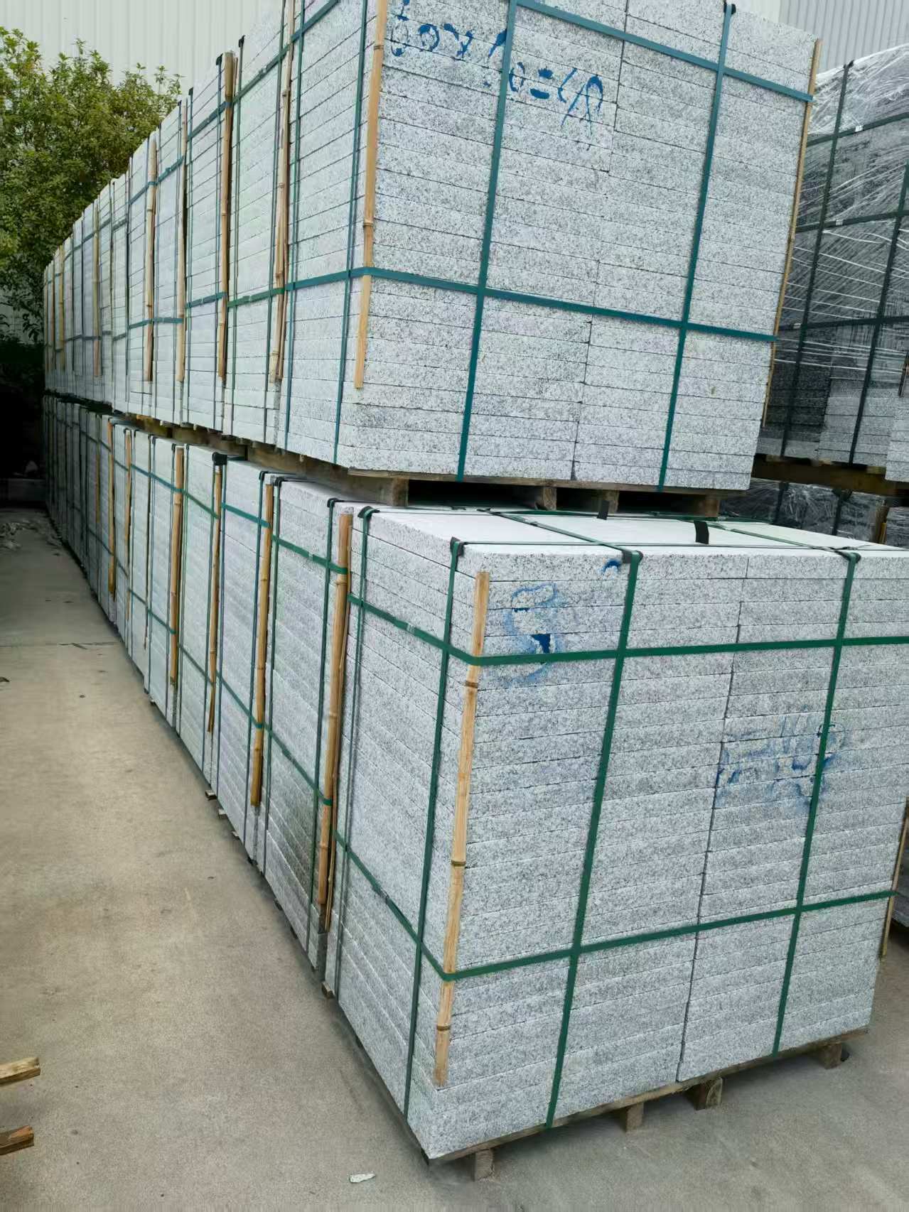 北海 大花芙蓉白火烧成品，市政园林广场地铺石